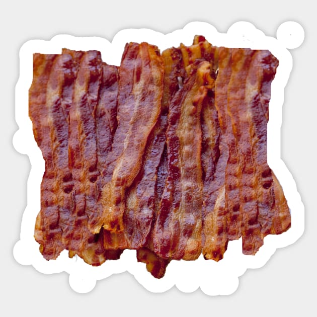 Fried Bacon Sticker by dodgerfl